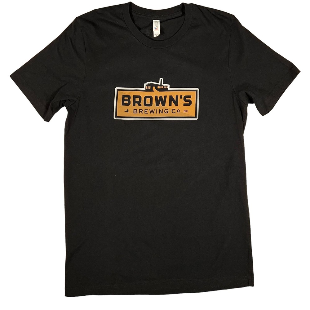 Brown's Brewing Co NY T-Shirt MADE IN USA Troy Walloomsac Craft Beer Tee Medium